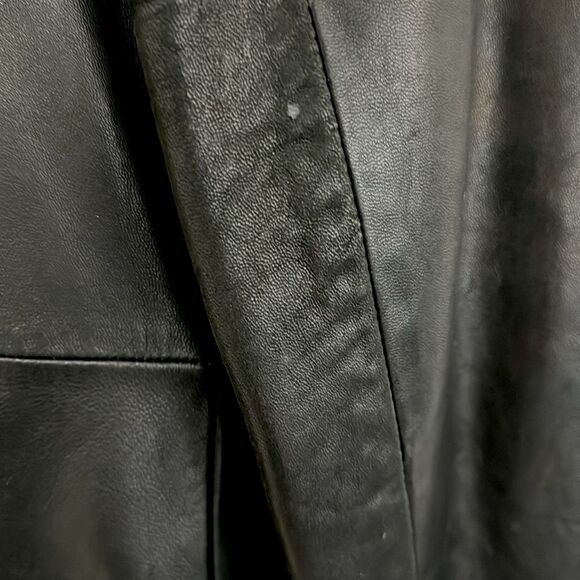 Genuine Lamb Skin Leather Vintage Coat - Picture 5 of 11